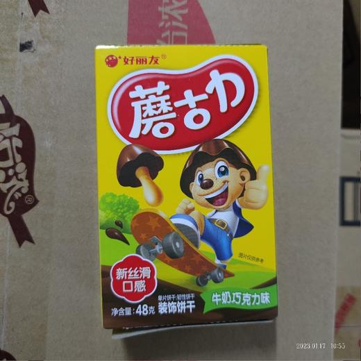 好丽友 蘑古力盒装48克 牛奶巧克力味 商品图0