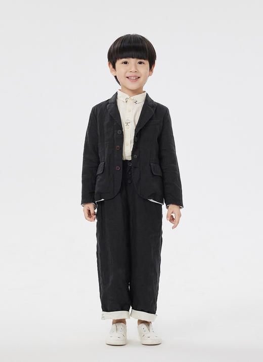 JNBY  23年春款  亚麻透气背带长裤   1N2E12160 商品图8