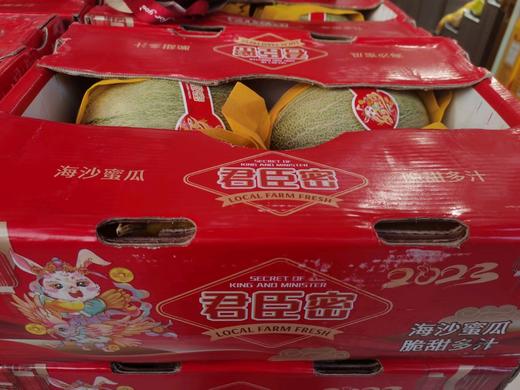 海沙地蜜瓜一箱四个装78元 商品图0