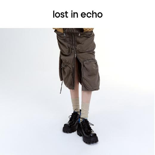 [断码]lost in echo 方头运动休闲脚踝中性皮鞋厚底增高西装鞋 商品图2