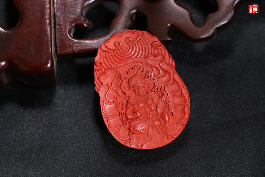 朱砂【不动尊菩萨】吊坠   ，生肖鸡的守护神 商品图2