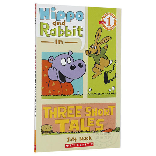 Hippo & Rabbit In Three Short Tales 英文原版童书绘本 学乐英语分级读物Level 1 进口书 5-8岁儿童英文全彩故事书 平装 商品图0