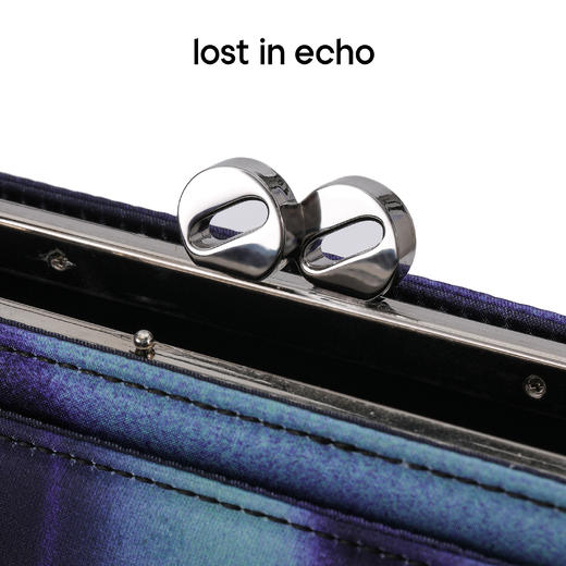 lost in echo 设计师品牌Ann系列方形扎染印花复古口金腋下包 商品图4