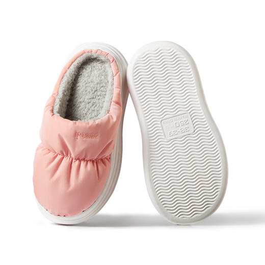 朴西棉拖鞋女冬季家居家踩屎感防滑情侣家用厚底棉拖 38~40码 商品图5