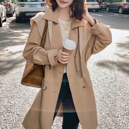 裁缝学苑AG193 中长款风衣纸样女装服装打版衣服样板2021年新款秋 商品图0