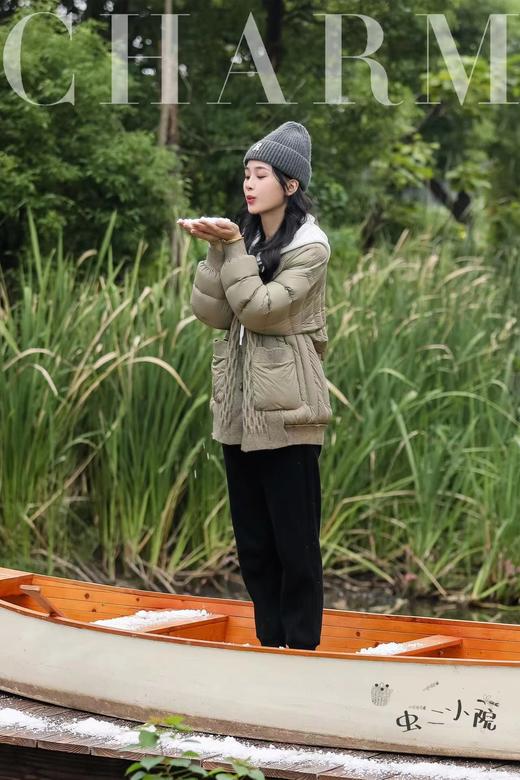 3F【CH/2虫二】22冬款 针织拼接羽绒服 商品图0