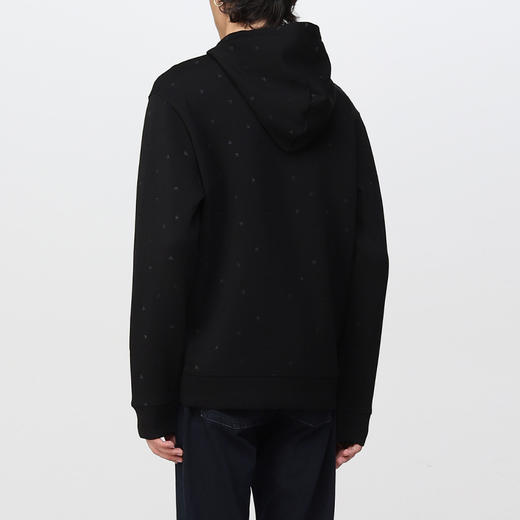 EMPORIO ARMANI 阿玛尼 男士徽标印花连帽长袖卫衣 黑色 6L1MQ2 1JHSZ 0012 商品图1