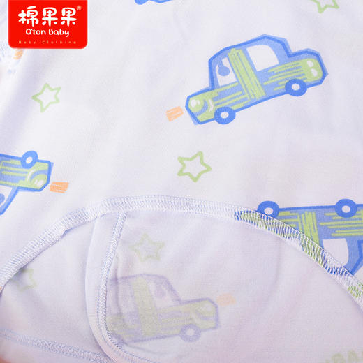 棉果果商场同款春季新品兰精莫代尔新生儿男童柔软亲肤上衣家居半背衣M111110423092 商品图1