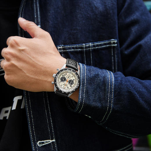 西铁城FF系列潮流皮带光动能男表CA4559-13A 商品图8