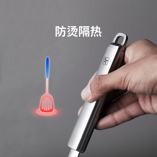 美珑美利TOOL+中式锅铲炒菜食品级304不锈钢家用厨房漏勺汤勺 商品图4