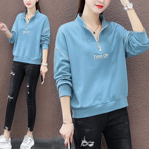 裁缝学苑AG143 半拉链卫衣纸样女服装休闲女装衣服打板制版样图 商品图1