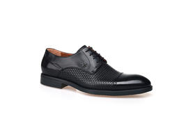 豪麟名鞋奥莱都彭男鞋牛皮革皮鞋E32121342黑色  原价4960元