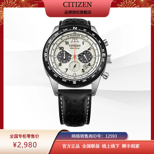 西铁城FF系列潮流皮带光动能男表CA4559-13A 商品图10