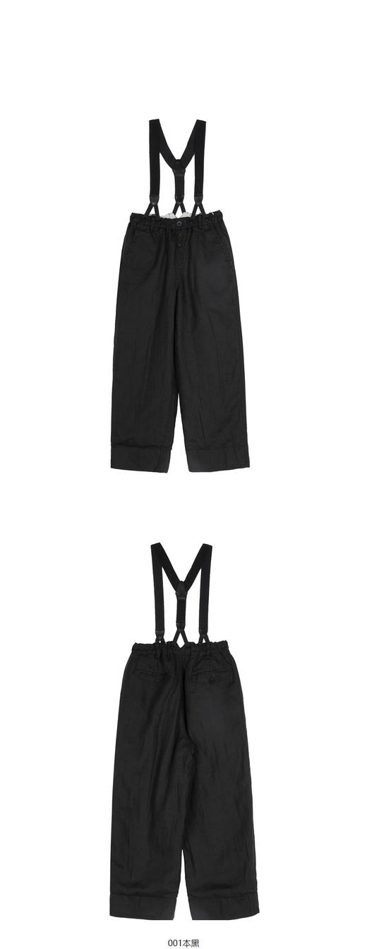 JNBY  23年春款  亚麻透气背带长裤   1N2E12160 商品图9