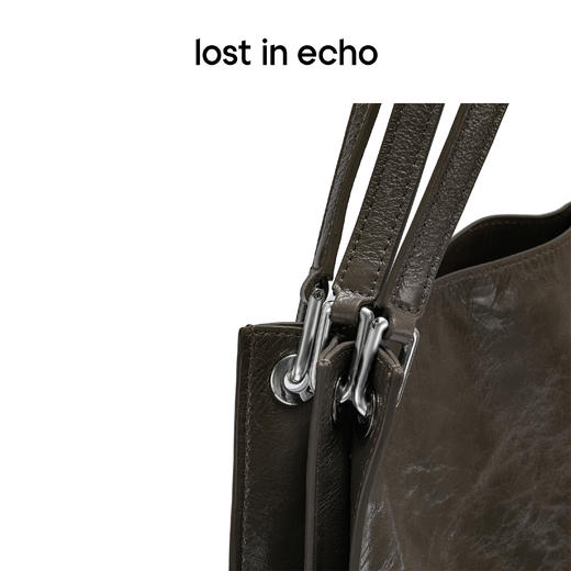 [断码]lost in echo设计师品牌Ann系列方形三肩带风琴包电脑包tote包女 商品图4