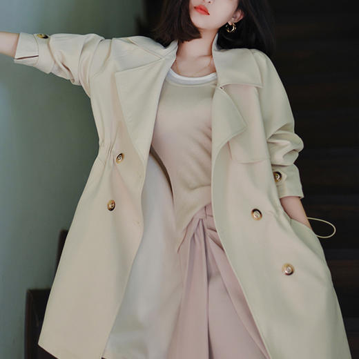 裁缝学苑AG193 中长款风衣纸样女装服装打版衣服样板2021年新款秋 商品图2