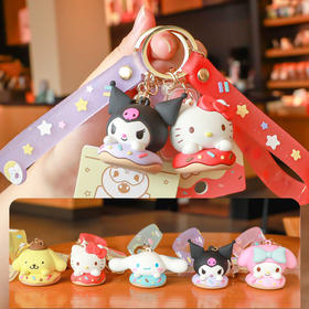 三丽鸥 甜甜圈系列挂件 钥匙扣 挂饰