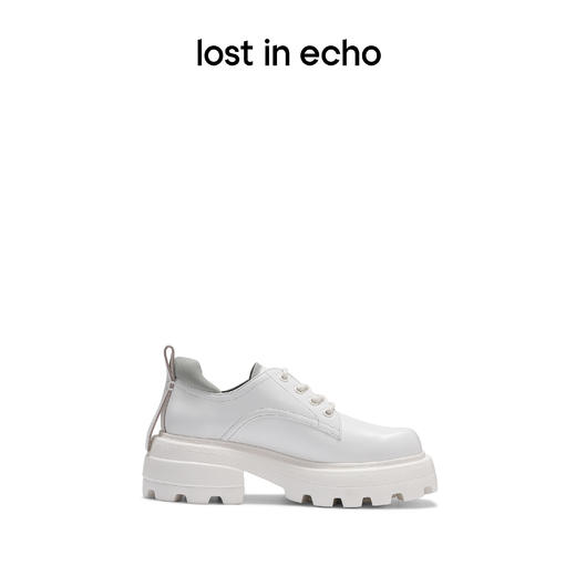 [断码]lost in echo 方头运动休闲脚踝中性皮鞋厚底增高西装鞋 商品图1
