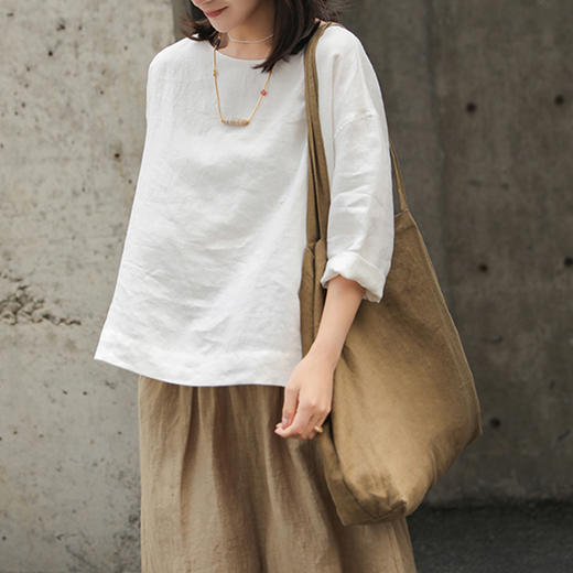 裁缝学苑AG153 文艺复古棉麻女装衬衫女新款2021年纸样打版样板 商品图3