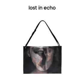 [断码]lost in echo设计师品牌Ann系列印花色方形三肩带风琴牛仔tote包
