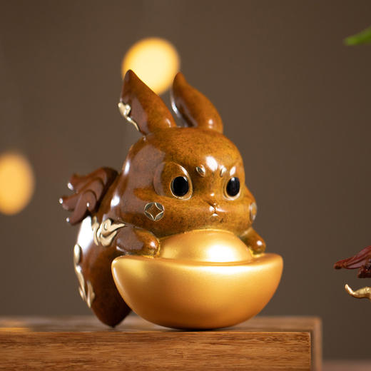 朱炳仁·铜 生肖摆件 兔年摆件 铜艺术品 商品图8