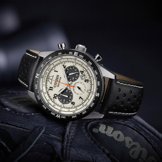 西铁城FF系列潮流皮带光动能男表CA4559-13A 商品图6