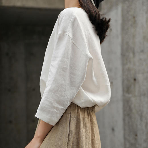 裁缝学苑AG153 文艺复古棉麻女装衬衫女新款2021年纸样打版样板 商品图5