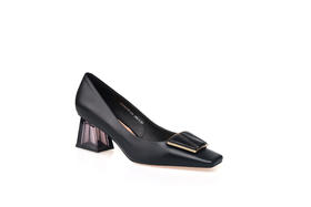 豪麟名鞋奥莱迪嘉女鞋皮鞋胎牛皮革DJKDA31WP009黑色  原价1960元