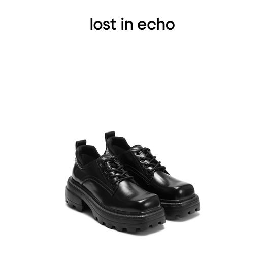 [断码]lost in echo 方头运动休闲脚踝中性皮鞋厚底增高西装鞋 商品图0