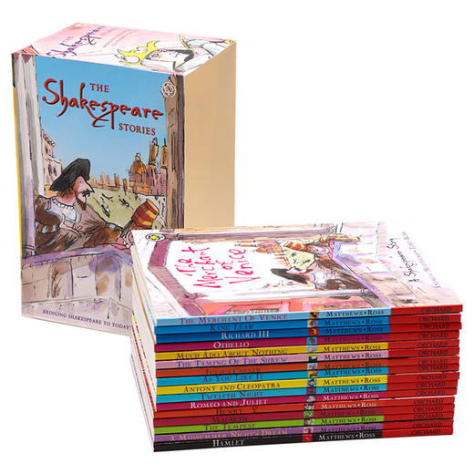 莎士比亚全集16册套装 青少版 英文原版 The Shakespeare Stories 儿童经典阅读文学小说 中小学生英语课外故事读物 英文版 商品图1