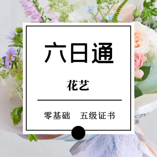 零起步花艺六日通 商品图0