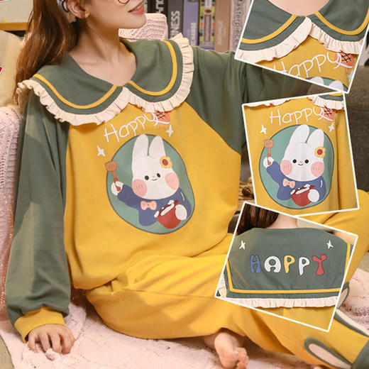 裁缝学苑AG204 睡衣套装纸样女家居服版型女装服装打版裁剪图纸 商品图3