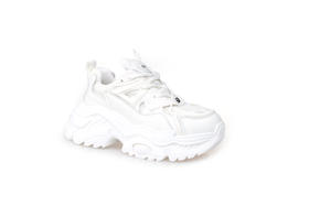 豪麟名鞋奥莱迪嘉女装牛皮革/织物时尚老爹鞋DJYSO31WX205白色 原价1660元