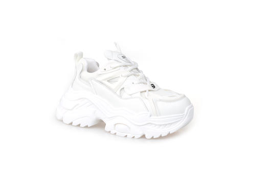 豪麟名鞋奥莱迪嘉女装牛皮革/织物时尚老爹鞋DJYSO31WX205白色 原价1660元 商品图0