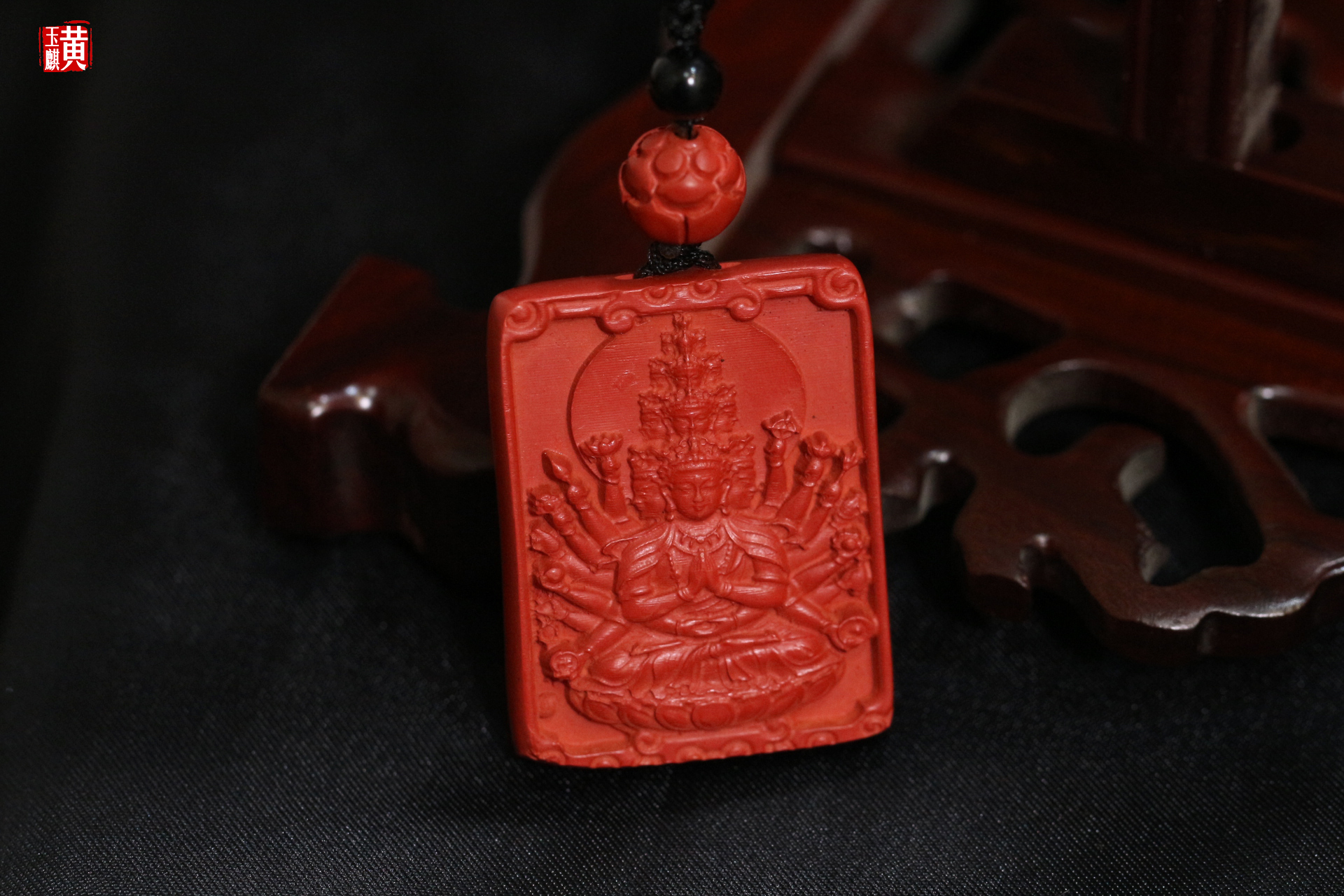 朱砂【千手观音】吊坠，生肖鼠的守护神