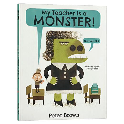 我的老师是怪兽 英文原版绘本 My Teacher is a Monster 我的老师是个怪物 儿童英语启蒙阅读故事书 亲子教育 英文版进口原版书籍 商品图4