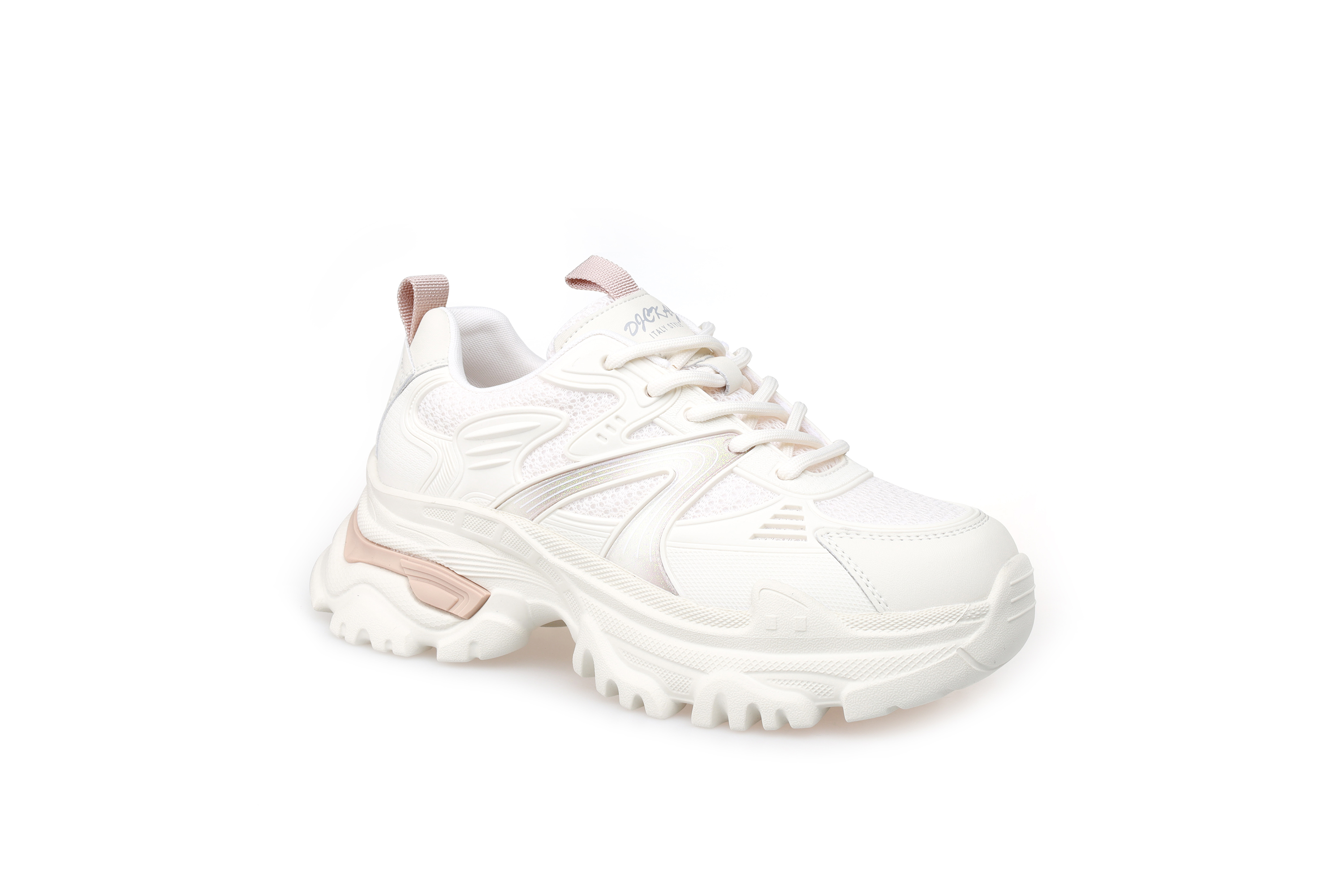 豪麟名鞋奥莱迪嘉女装牛皮革/织物时尚休闲鞋DJYSO31WX206杏色 原价1660元