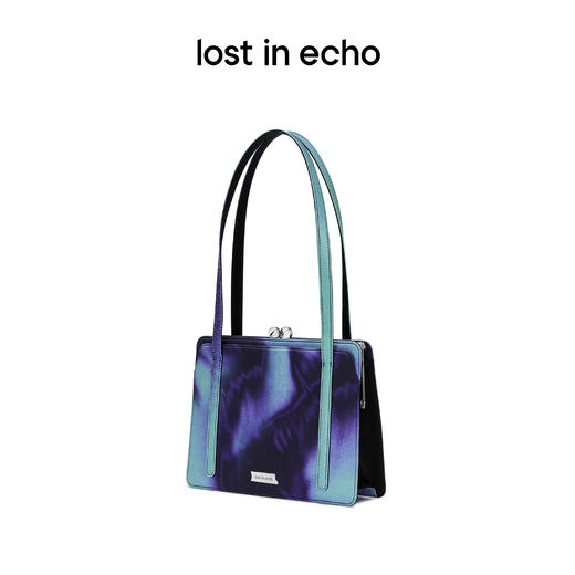 lost in echo 设计师品牌Ann系列方形扎染印花复古口金腋下包 商品图1