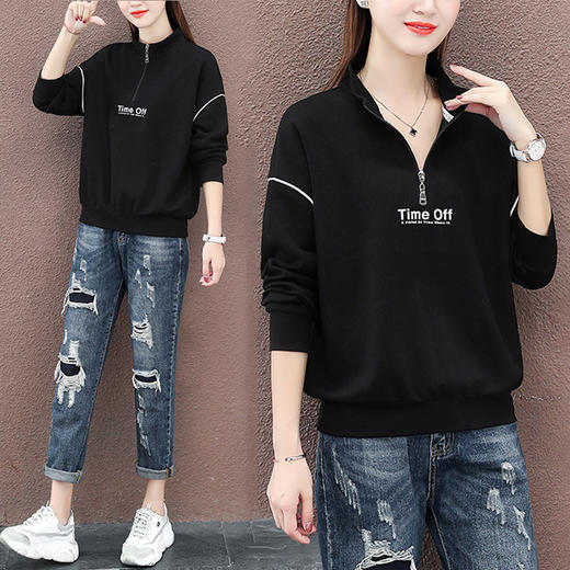 裁缝学苑AG143 半拉链卫衣纸样女服装休闲女装衣服打板制版样图 商品图2