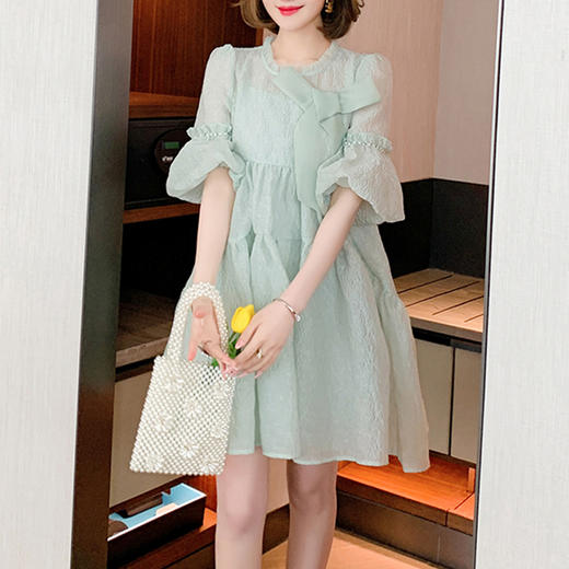 裁缝学苑AG180 灯笼袖连衣裙纸样夏季服装裙子样板女装打版裁剪图 商品图3