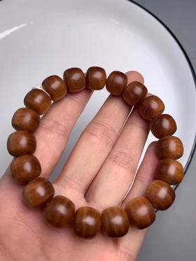 【青山特惠】10*11*19颗正区黑肉横纹老山檀香老型桶珠手串 L3