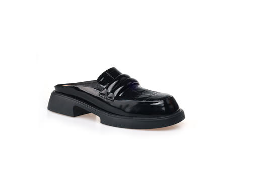 豪麟名鞋奥莱迪嘉女鞋穆勒鞋牛皮革DJXXO31WB201黑色 原价1660元 商品图0