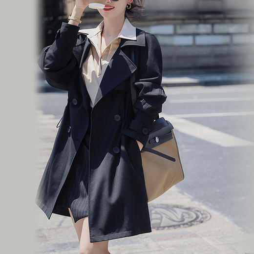 裁缝学苑AG193 中长款风衣纸样女装服装打版衣服样板2021年新款秋 商品图1