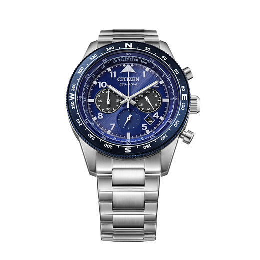 西铁城FF系列潮流钢带光动能男表CA4554-84L 商品图2