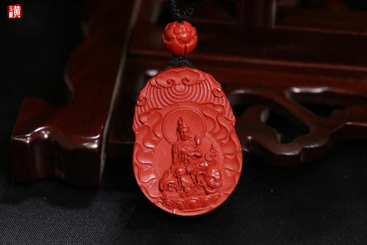 朱砂【普贤菩萨】吊坠   ，生肖龙的守护神 商品图0