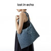 [断码]lost in echo设计师品牌Ann系列印花色方形三肩带风琴牛仔tote包 商品缩略图2