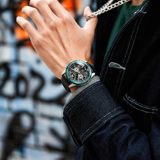 西铁城FF系列潮流皮带光动能男表CA4558-16E 商品图6