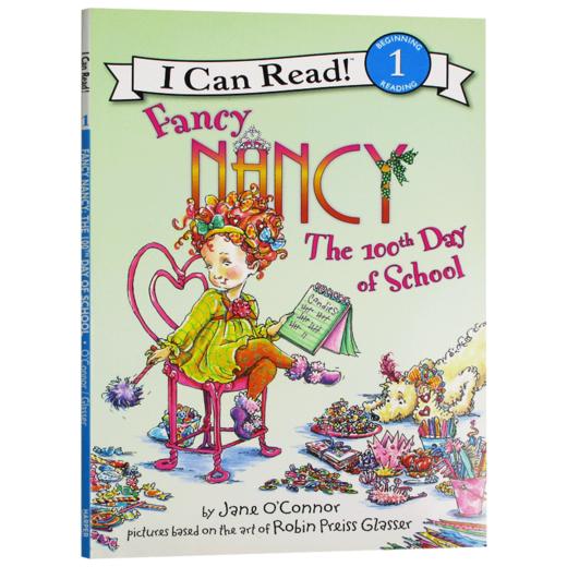 Collins 漂亮的南希上学一百天 英文原版 Fancy Nancy The 100th Day of School I can read 一阶段 小俏妞希希 儿童英语启蒙绘本分级读物 商品图3