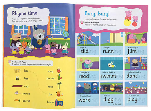 粉红猪小妹学单词 英文原版绘本 Peppa Pig Wipe Clean First Words 小猪佩奇擦擦书 可擦写英文练习册 英文版进口原版英语书籍 商品图2