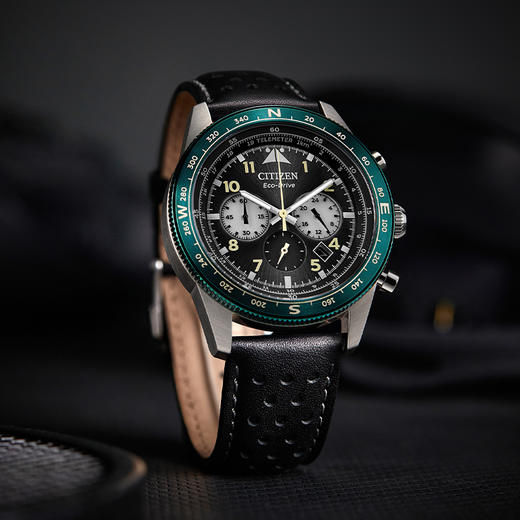 西铁城FF系列潮流皮带光动能男表CA4558-16E 商品图8